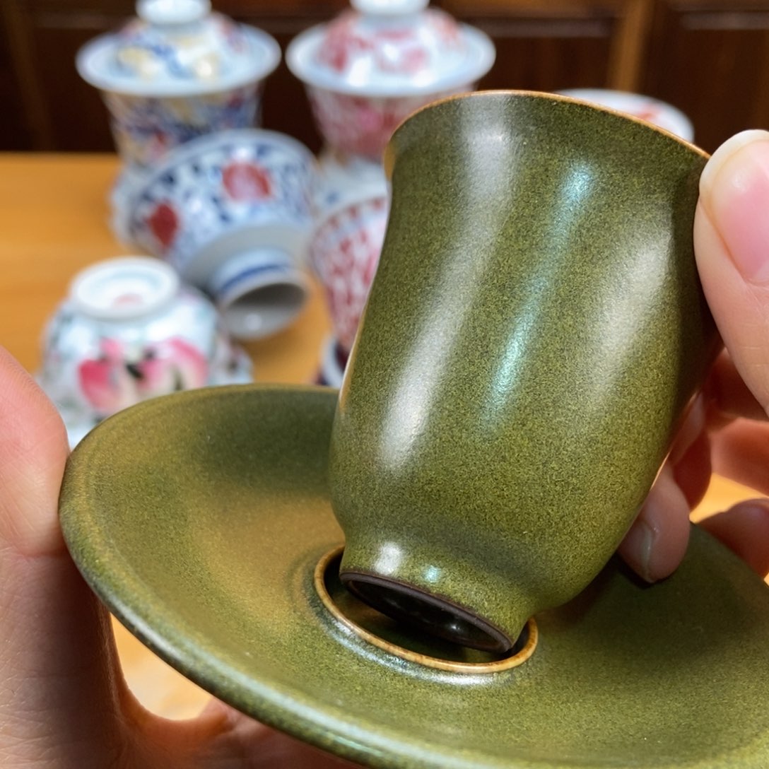 手绘现代茶具非古董