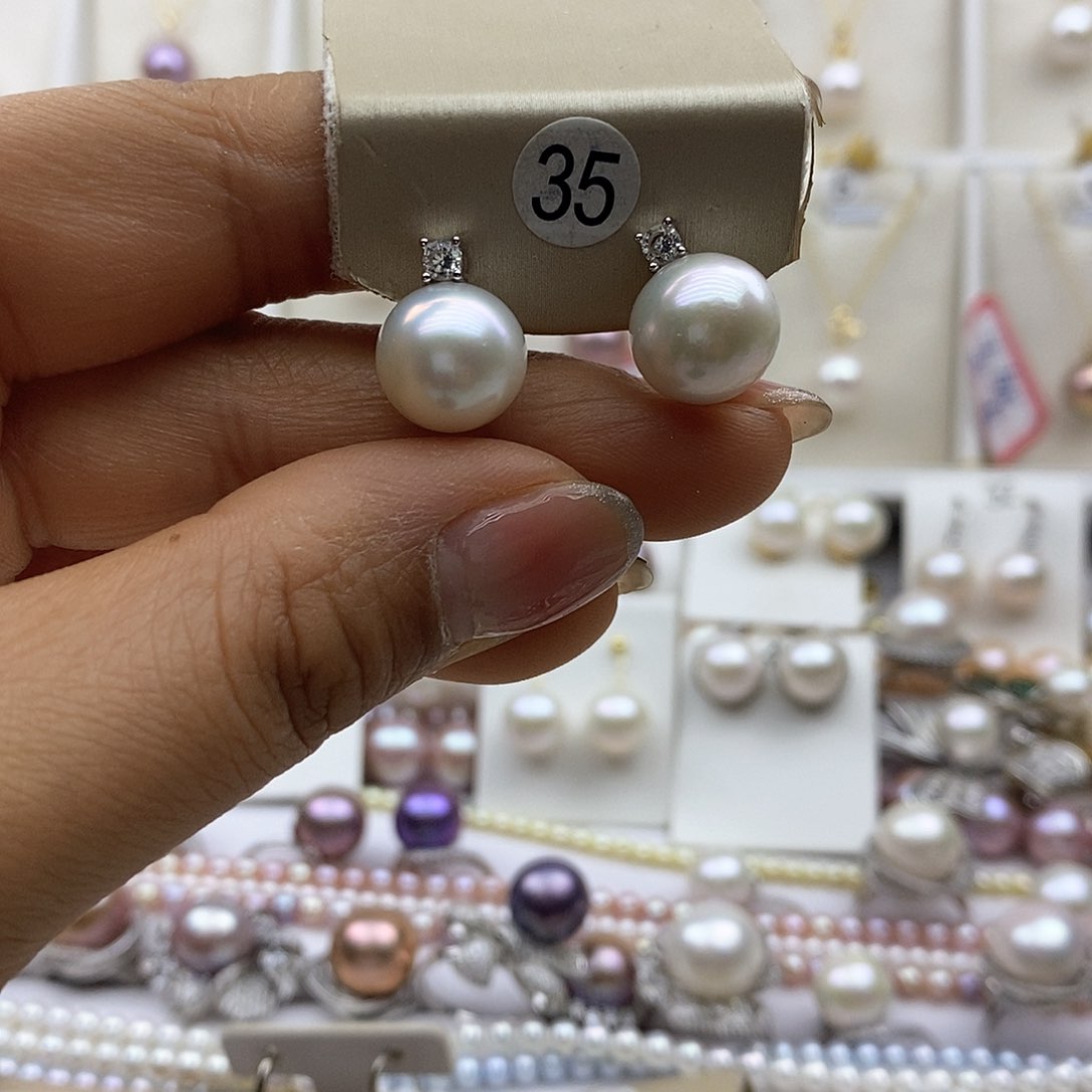 淡水珍珠吊坠(赠链)银S925镶嵌