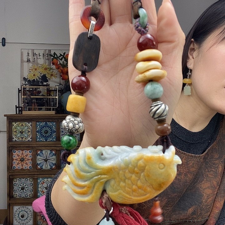 翡翠项链未镶嵌项链