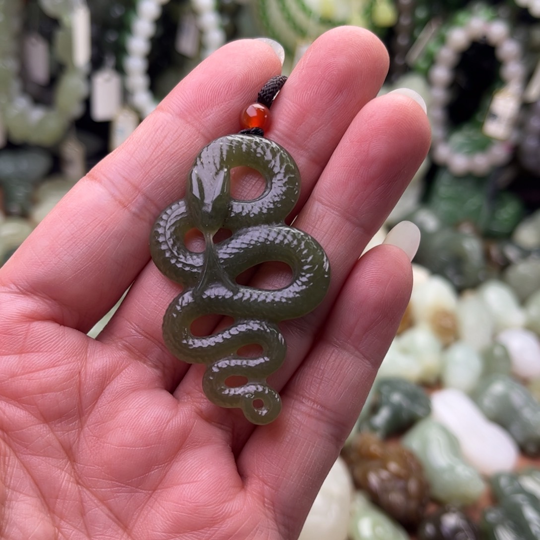 和田玉未镶嵌吊坠(不含链)