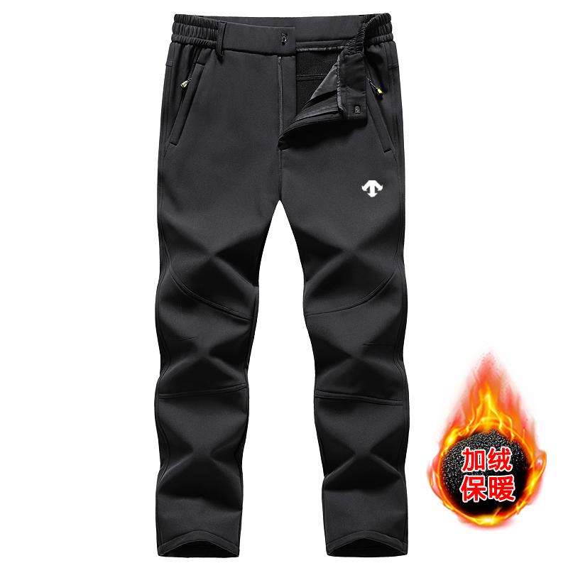【一折专区】迪桑家家加绒加厚冲锋裤男冬季户外休闲保暖防寒登山裤