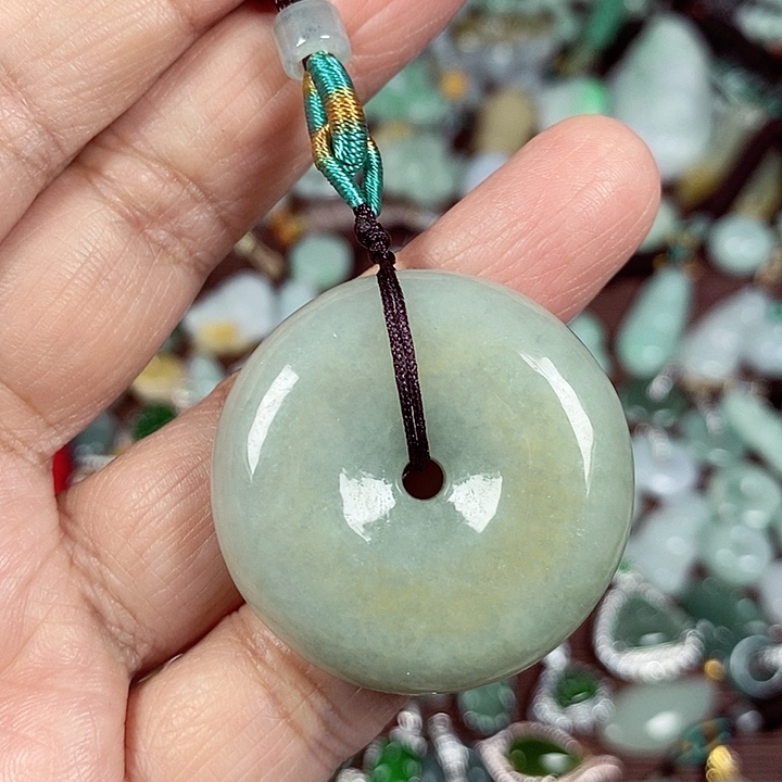 翡翠未镶嵌颈饰天然A货翡翠玉配证书