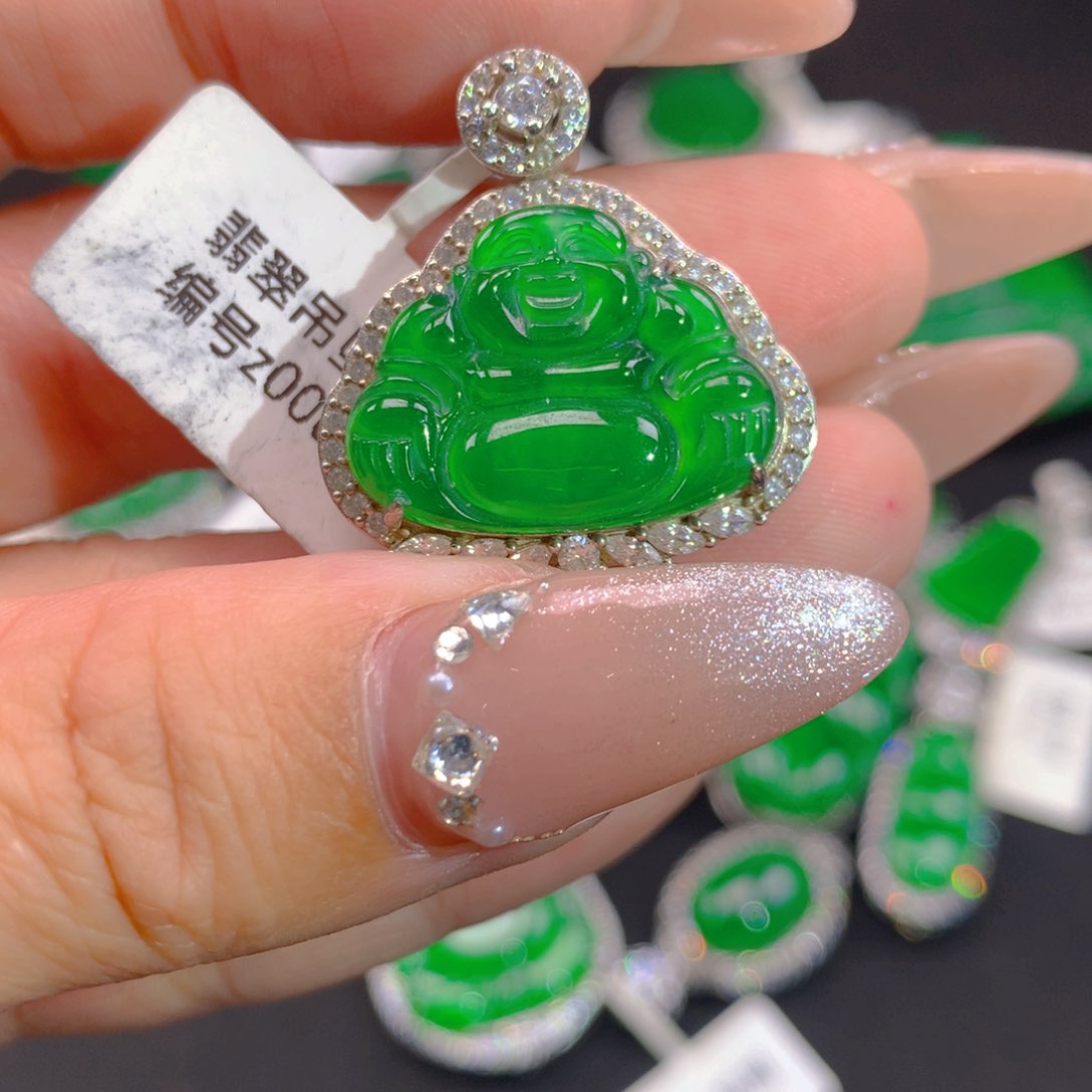 翡翠银S925镶嵌颈饰111111111111