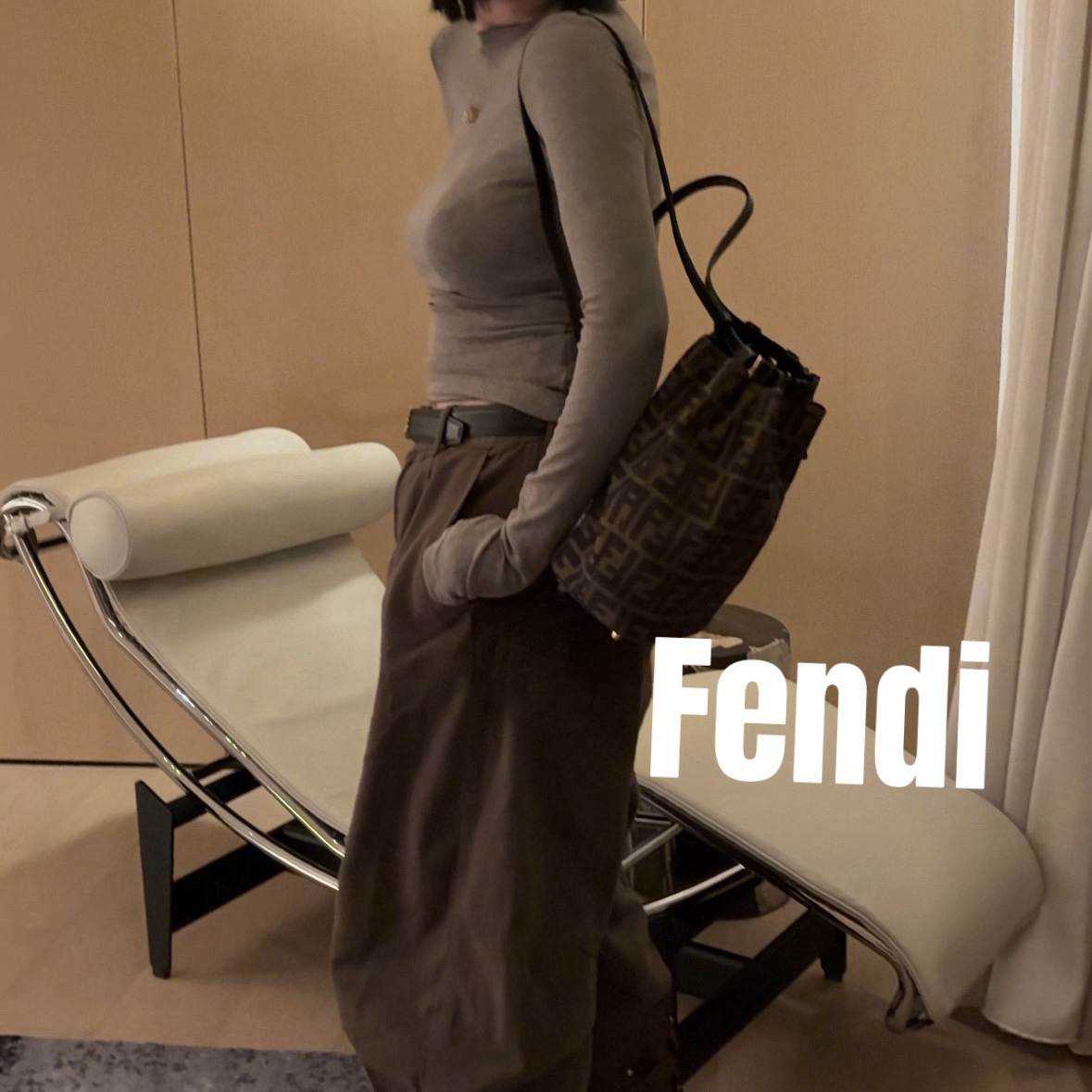 修复品8615380/FENDI/芬迪马球包
