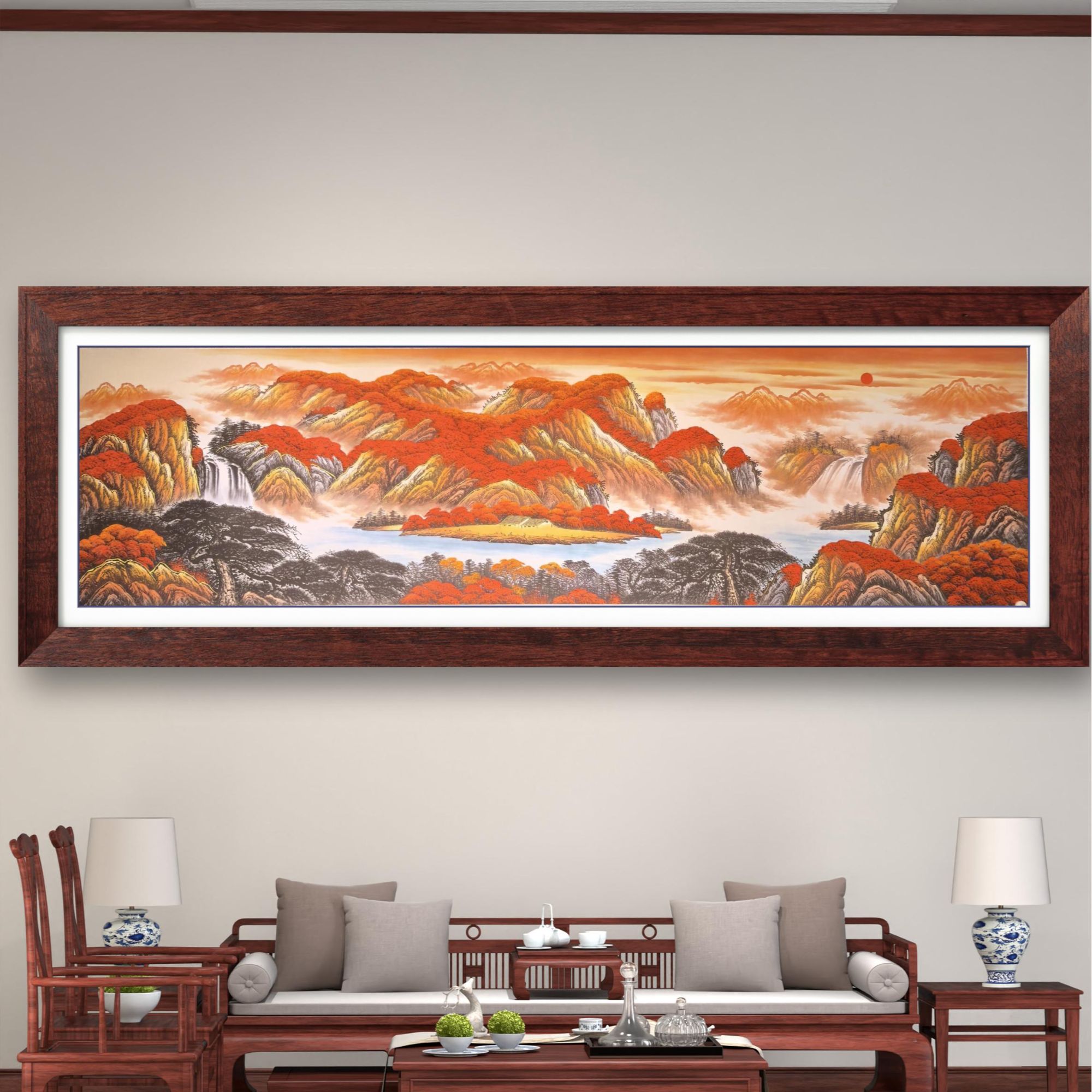 黄逸宾教授作品《鸿运当头》长卷