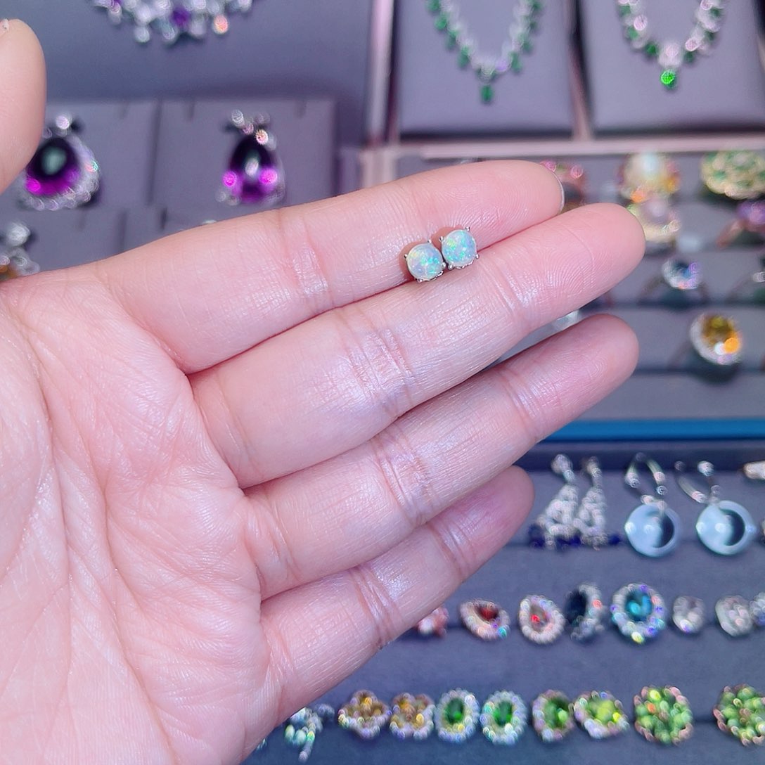 银S925镶嵌欧泊珠宝奇石