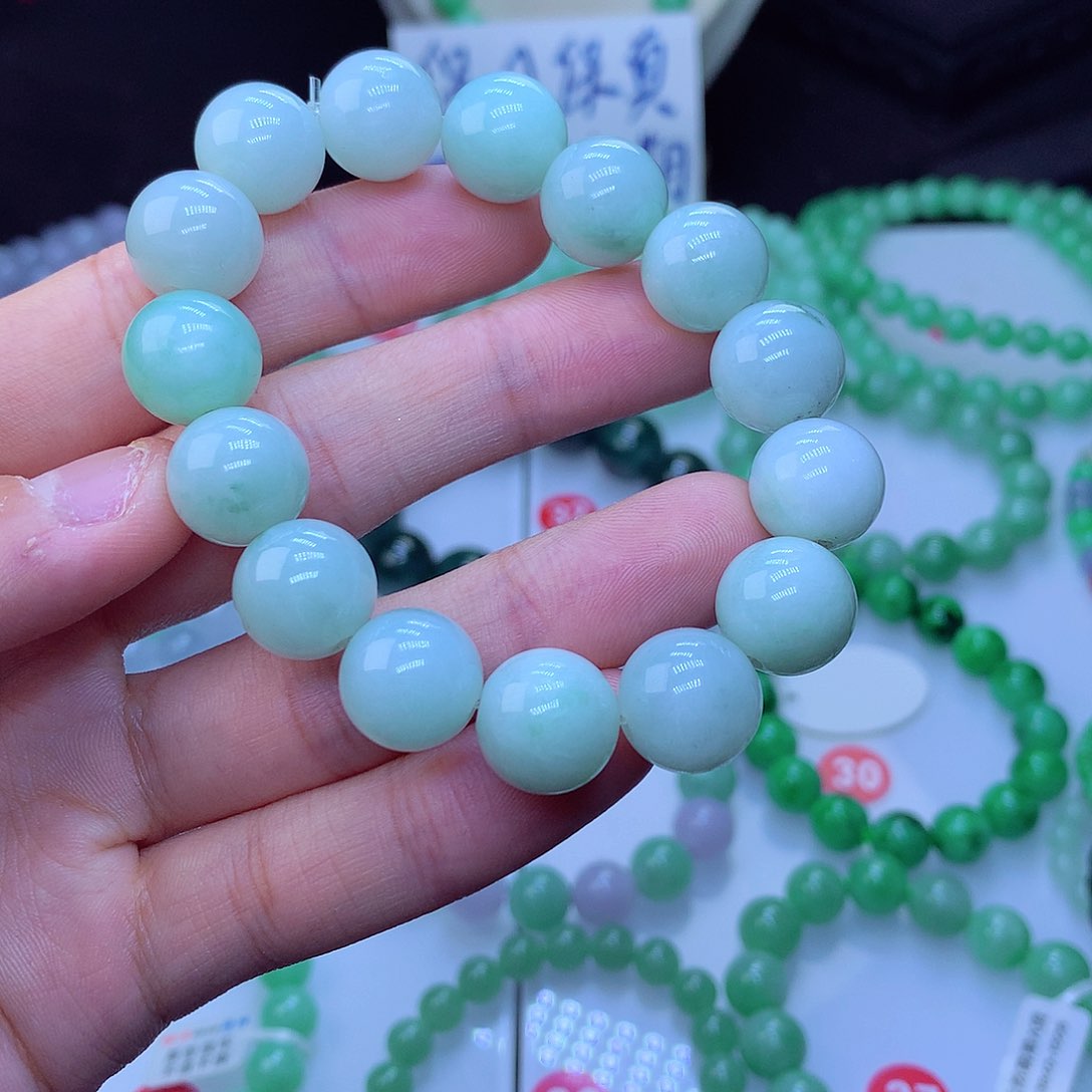 翡翠毛衣链未镶嵌13