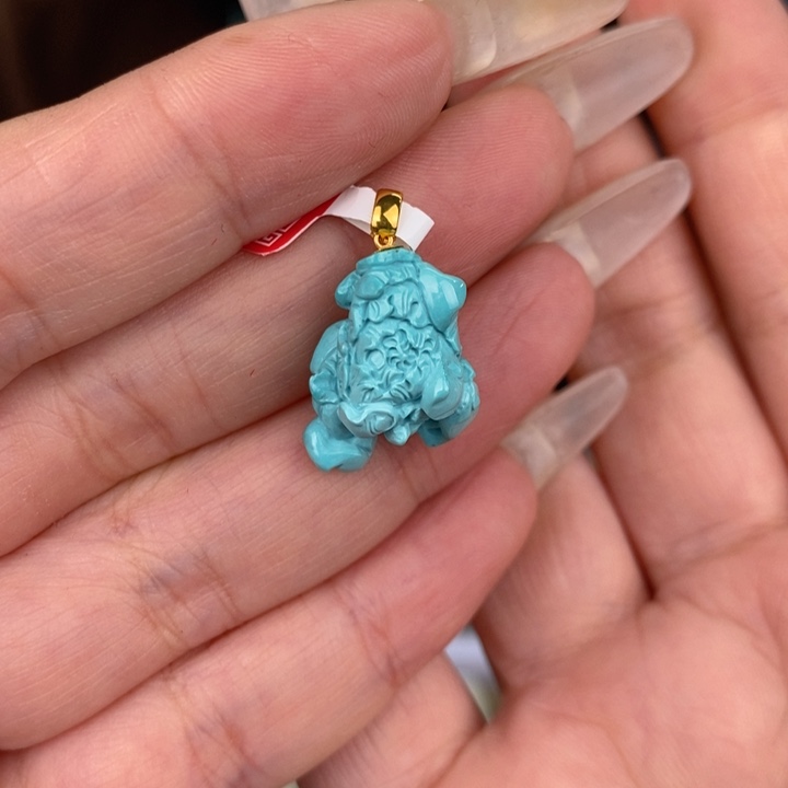 【闪购商品】绿松石珠宝奇石18K金镶嵌