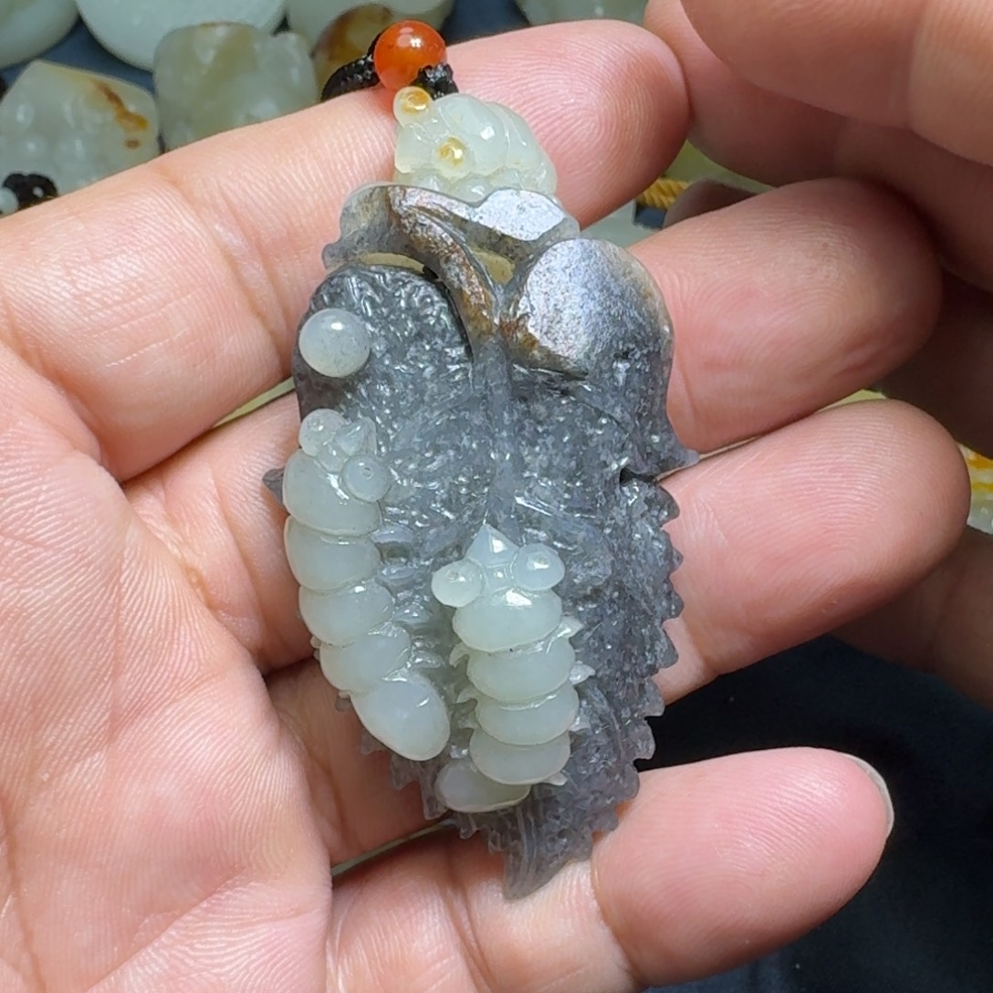 和田玉未镶嵌吊坠(不含链)
