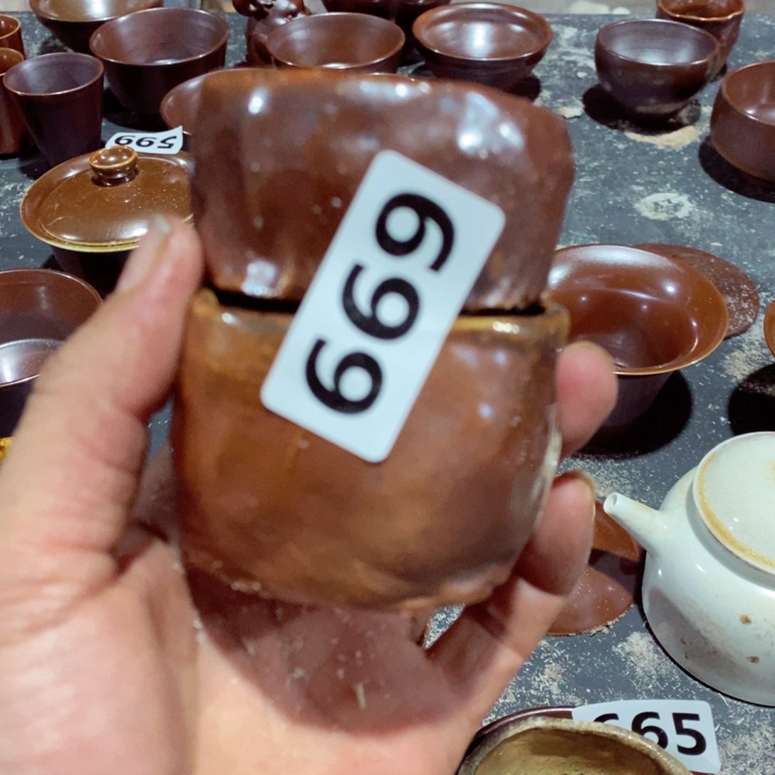 柴烧茶具陶瓷杯子