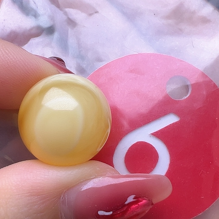 蜜蜡裸石未镶嵌微金沙 16.3mm 圆珠