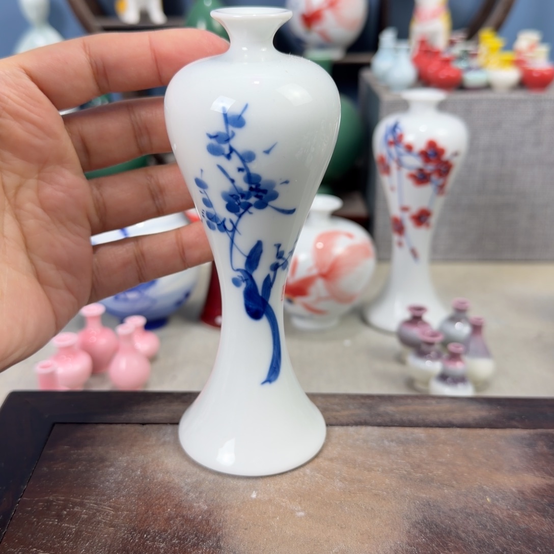 陶瓷手工小花器摆件