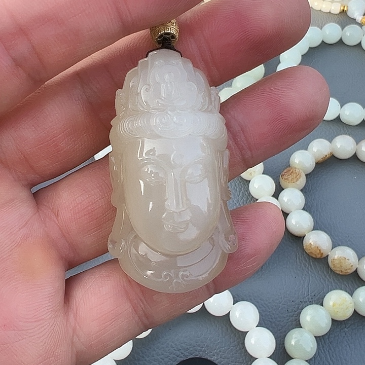 和田玉未镶嵌吊坠(不含链)