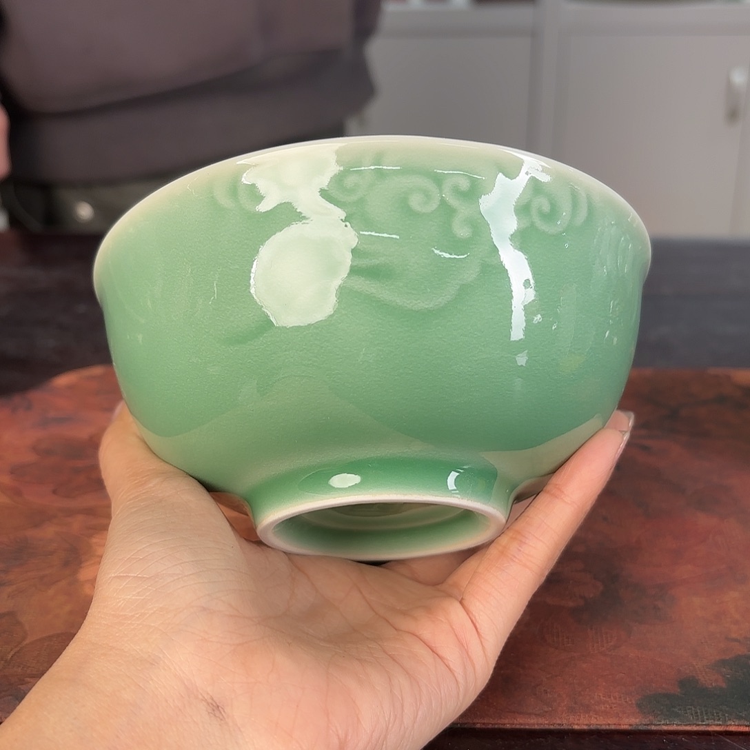 龙泉云间青瓷小米茶器