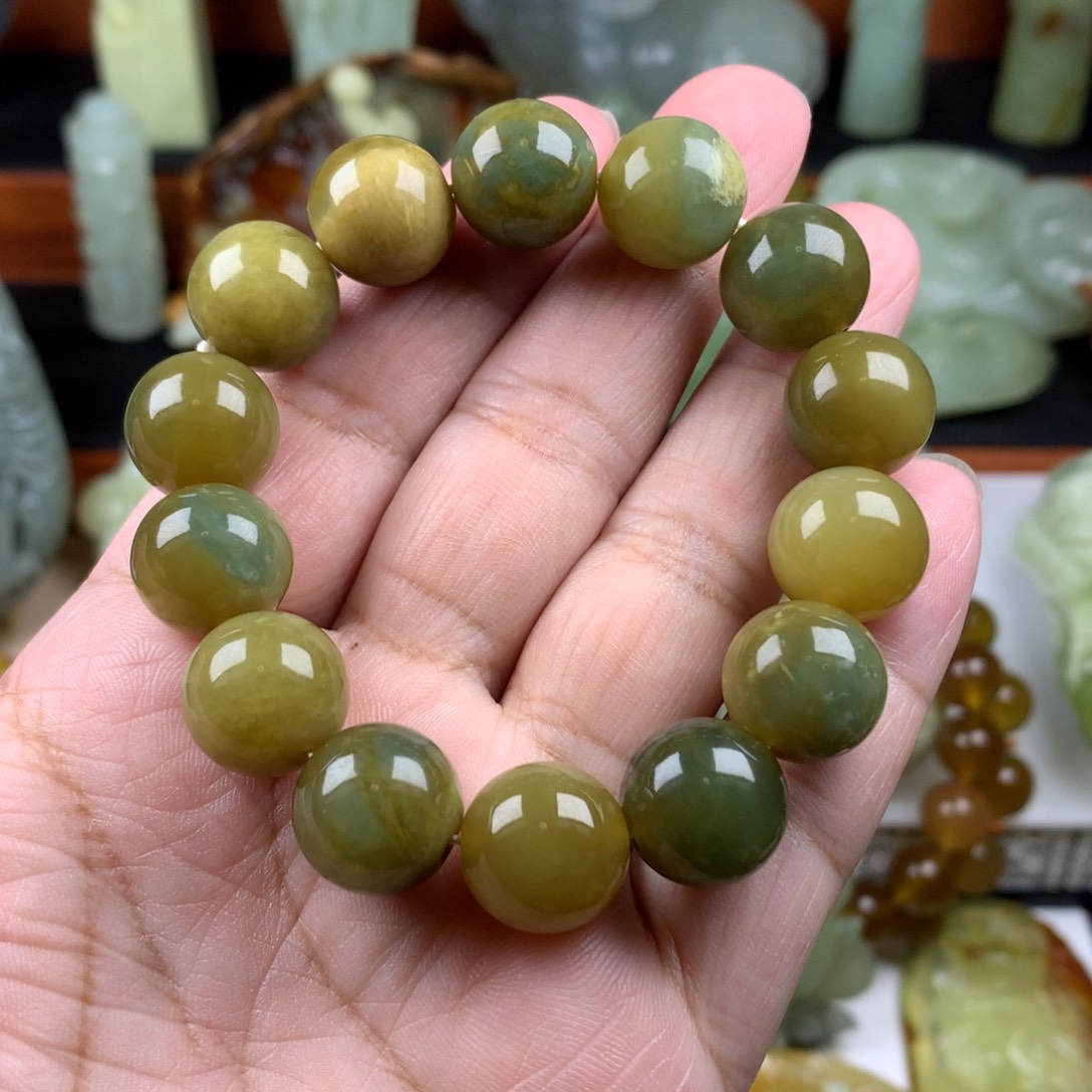 岫玉手串手链未镶嵌