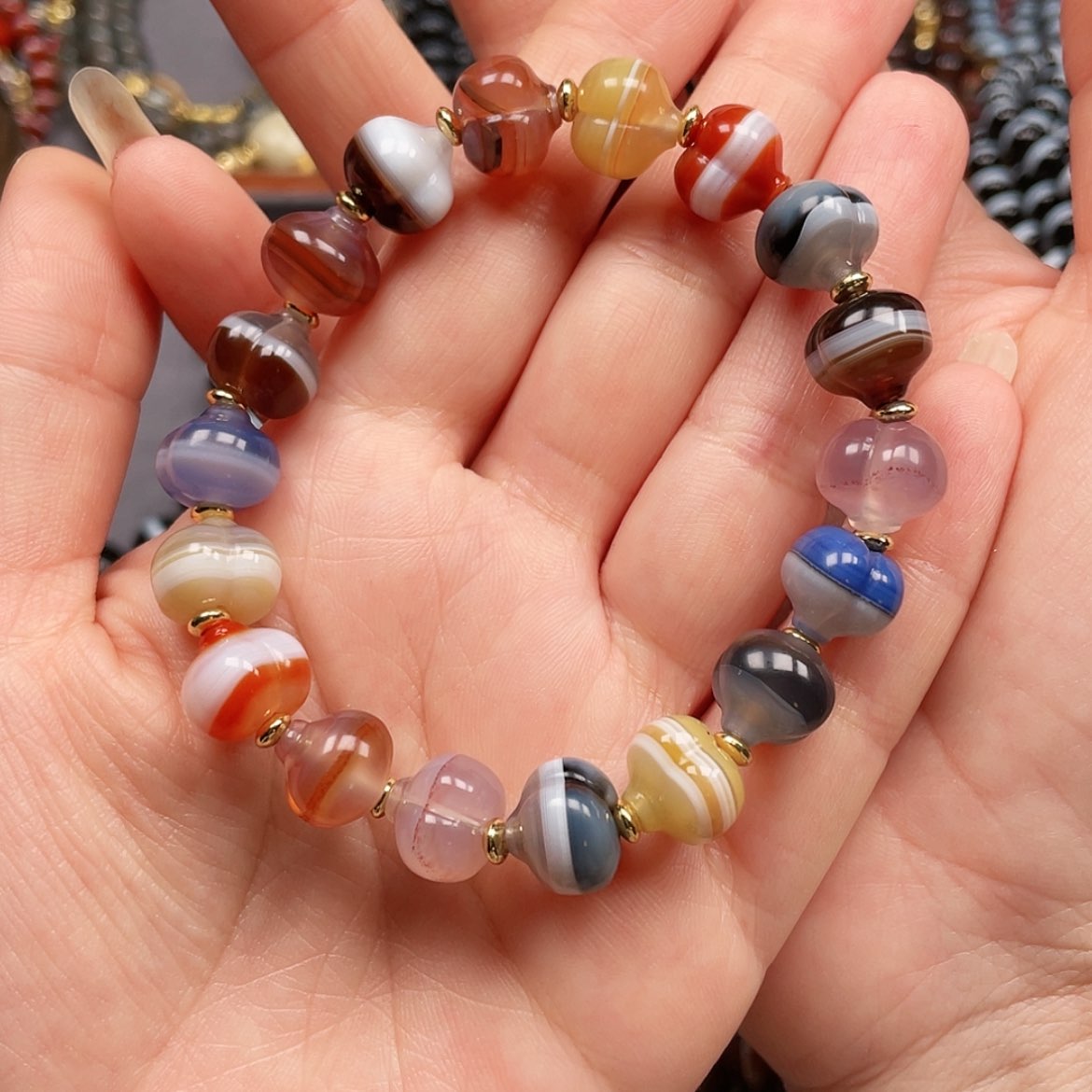 【闪购商品】合金玛瑙/玉髓珠宝半成品