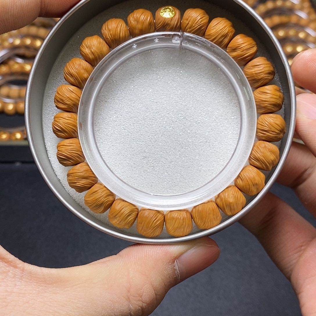 猴头核桃手串18k金标鬼印无相尺寸10+单号57号