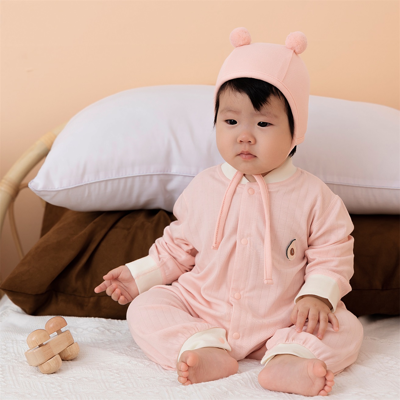 雅赞特惠【乔木系列】宝宝儿童包屁衣 长袖套装 长袖连体衣