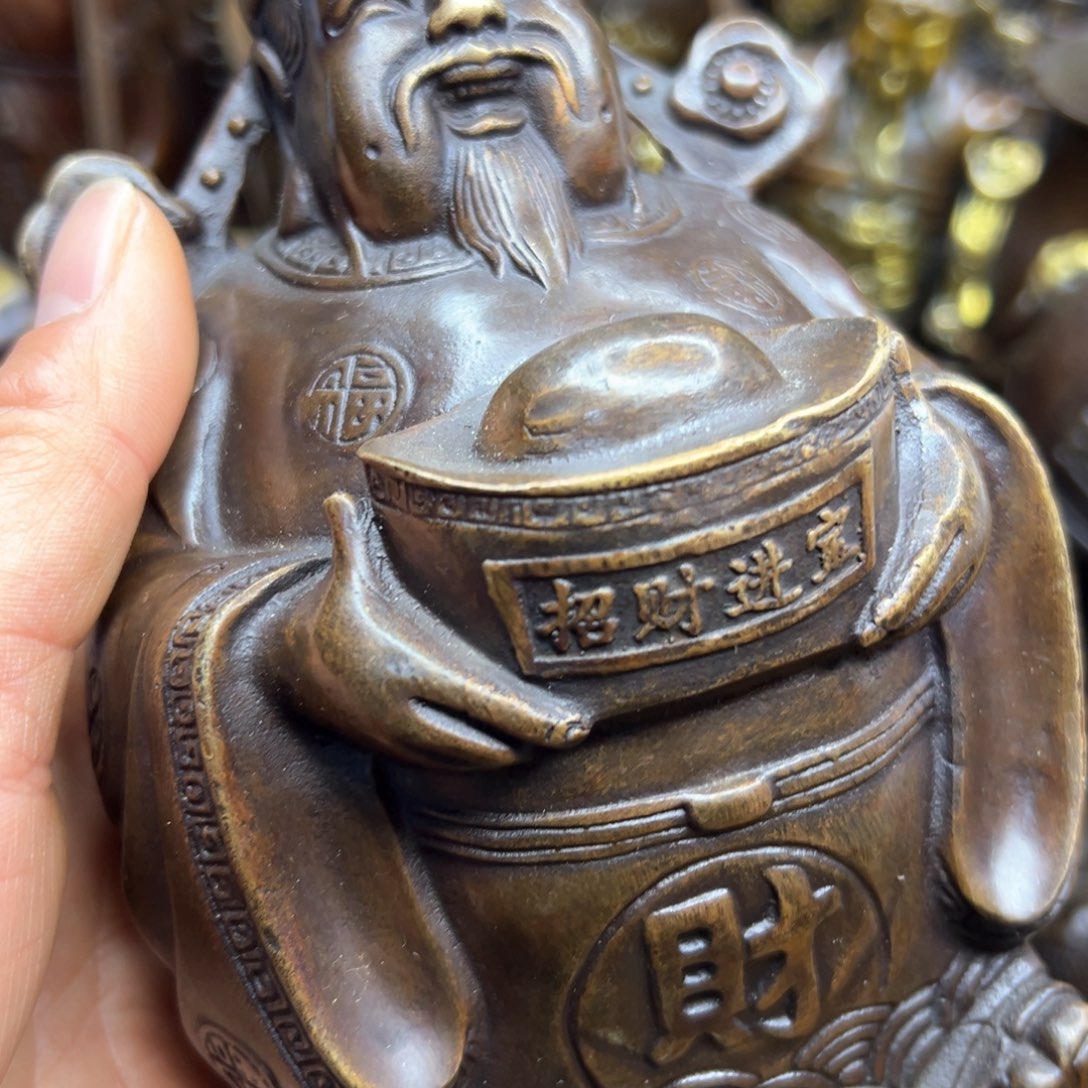 铜摆件欢迎欢迎你