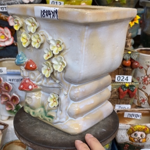 【闪购商品】红陶粗陶材质多肉花盆