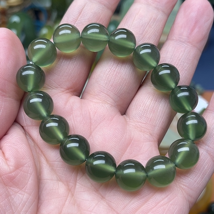 蛇纹石玉手链未镶嵌