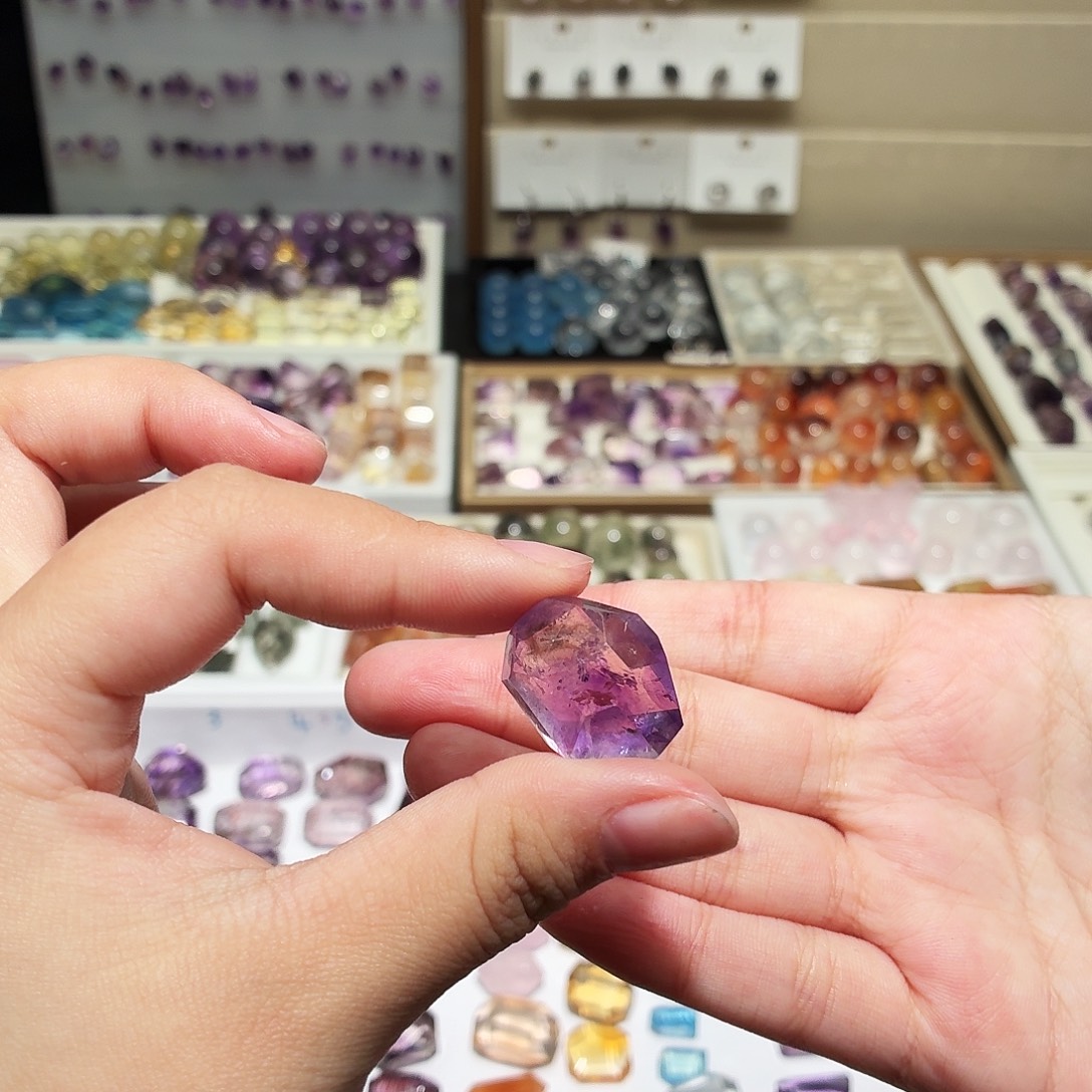 吊坠(不含链)未镶嵌水晶福利 紫超七 随形 打孔定制不退换