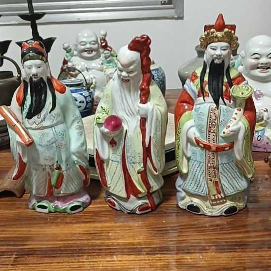 摆件粉彩陶瓷摆件青花陶瓷摆件青花陶瓷