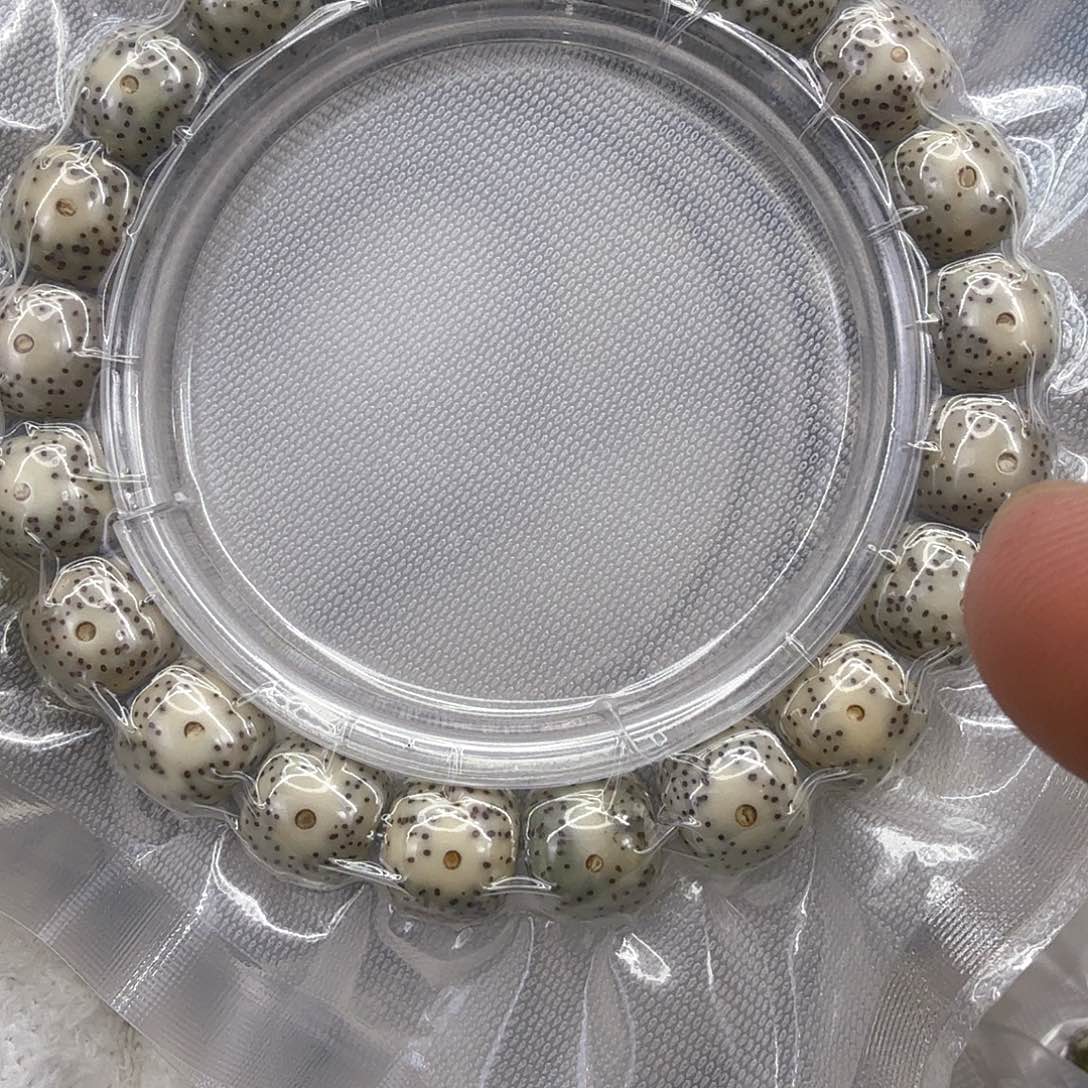 星月菩提手串21练手糯冰星月菩提单圈11
