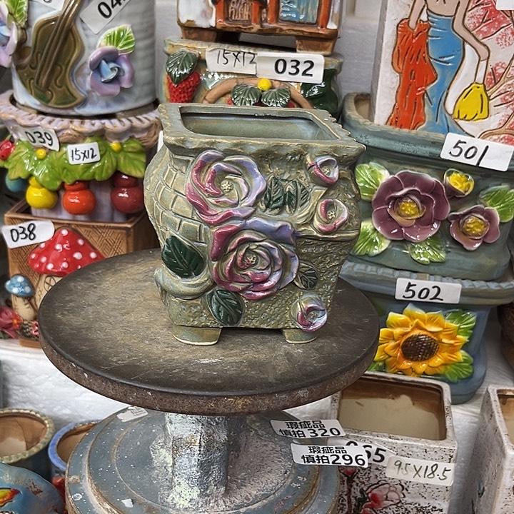 粗陶材质多肉花盆