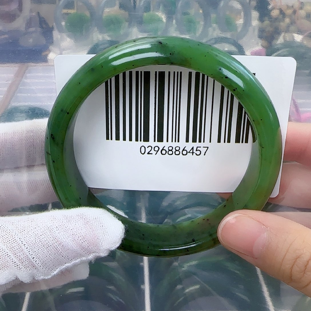 和田玉（碧玉）手镯未镶嵌62