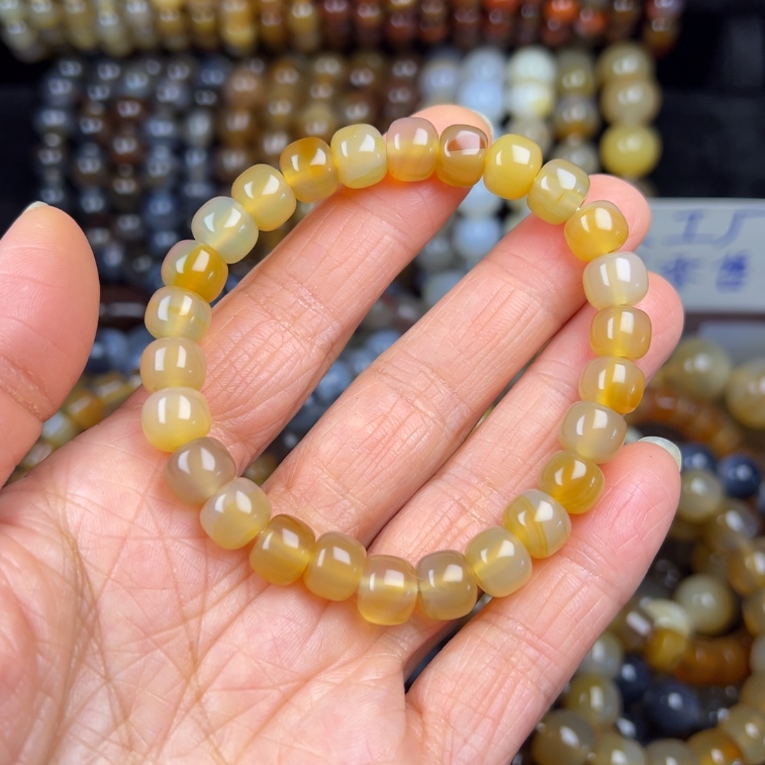 玛瑙/玉髓未镶嵌手链