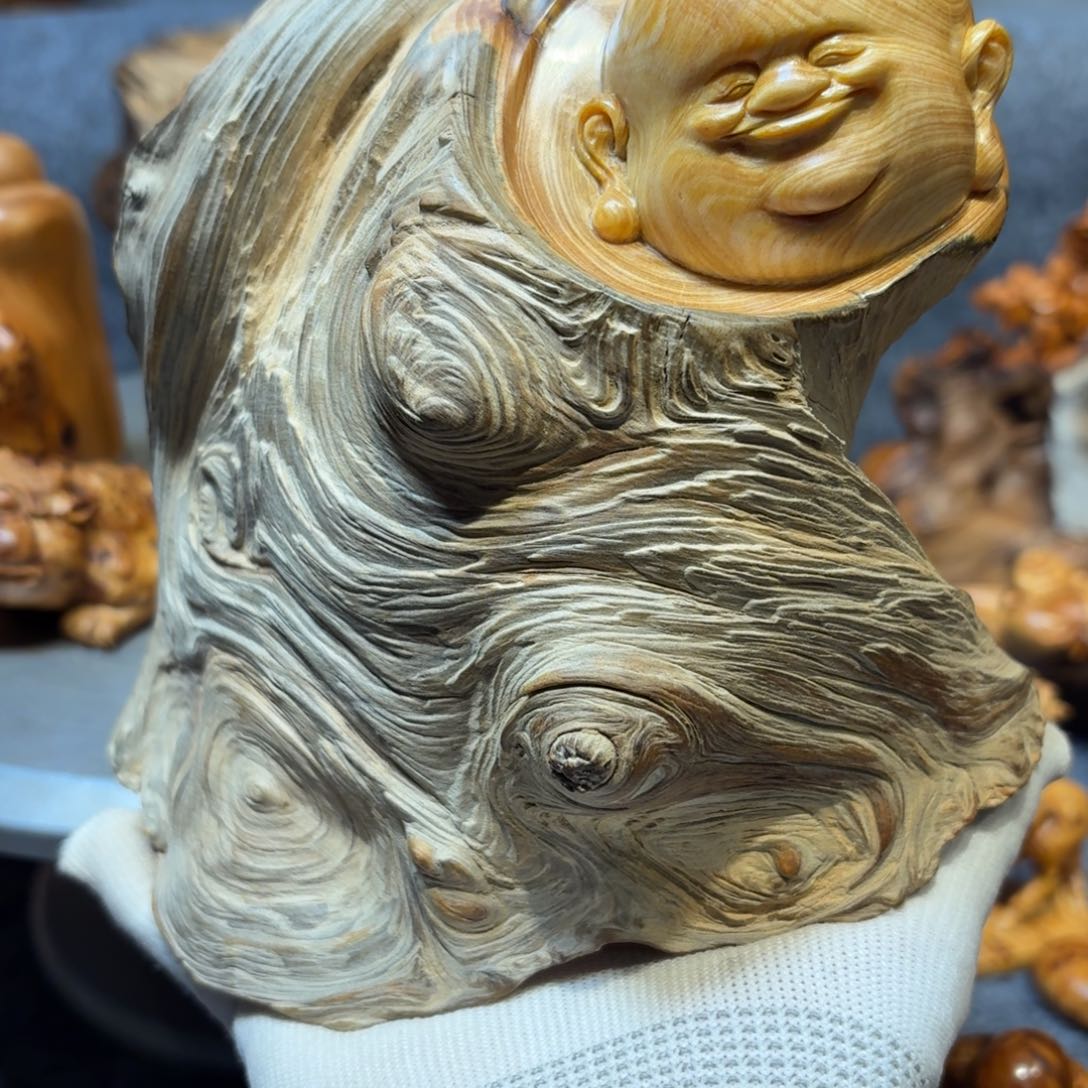 柏木用****9崖松雕刻乐乐