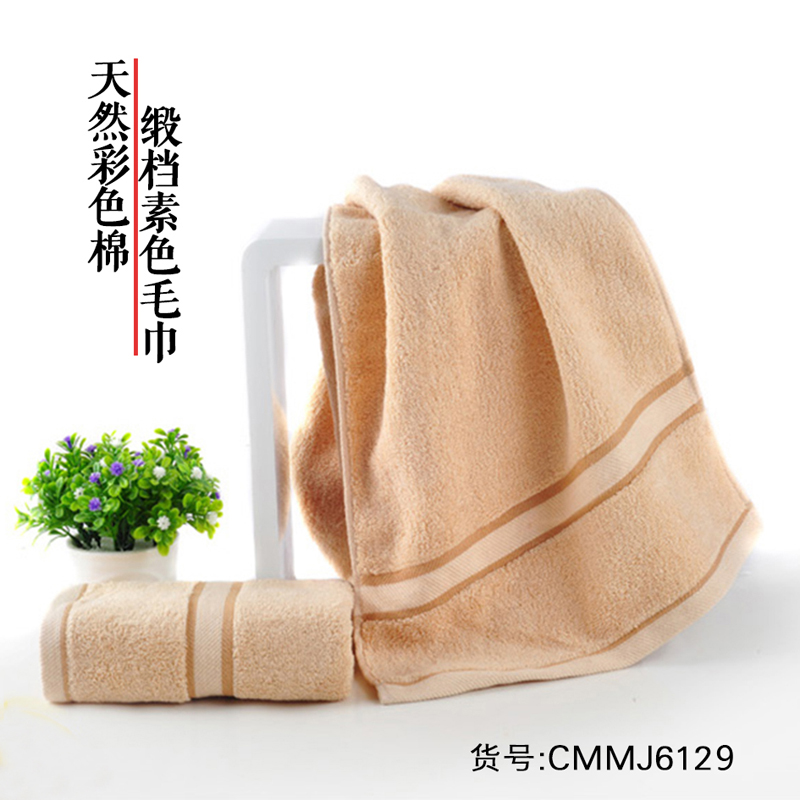 【中国彩棉】 B 新疆天然彩棉纯棉毛巾 两条装(6139/6129)