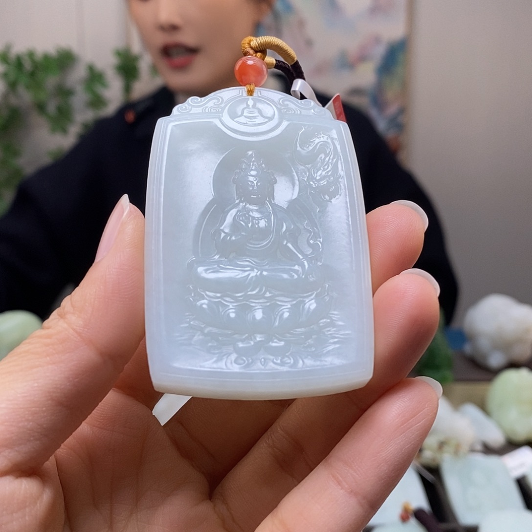 和田玉未镶嵌颈饰