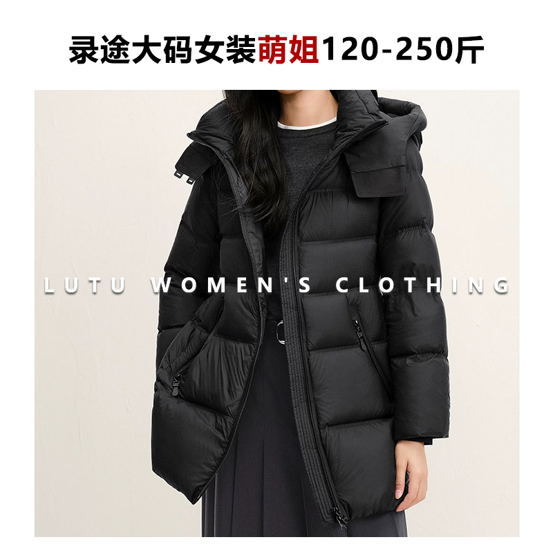 【2025新款】冬季保暖连帽带腰带短款羽绒服外套25598
