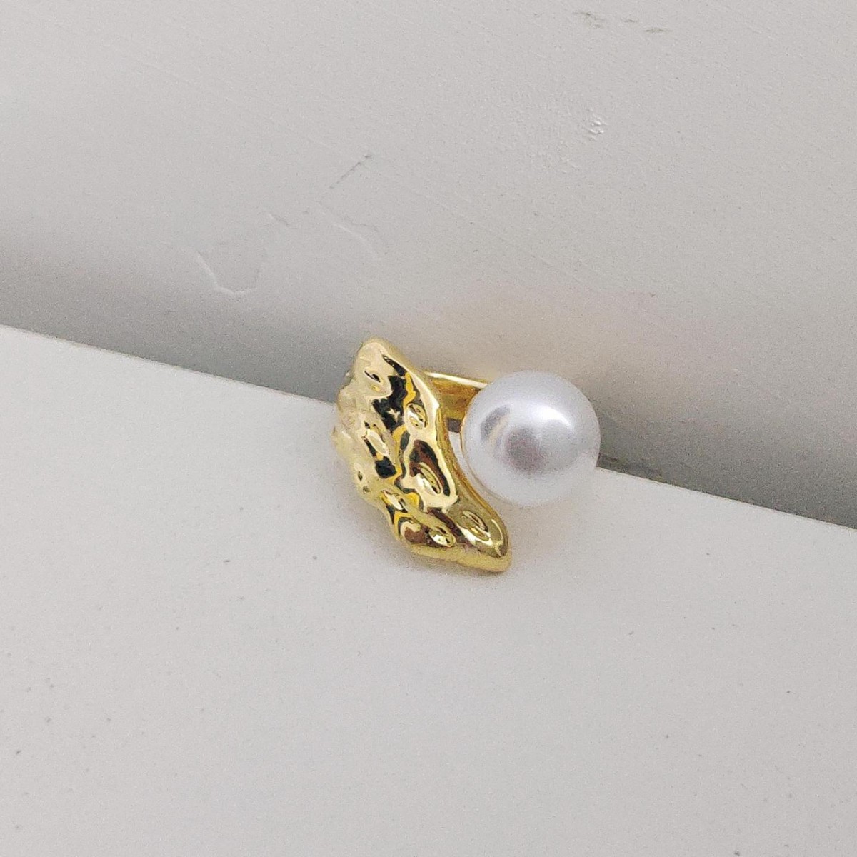 铜合金戒指 金色可调节开口戒气质指环女