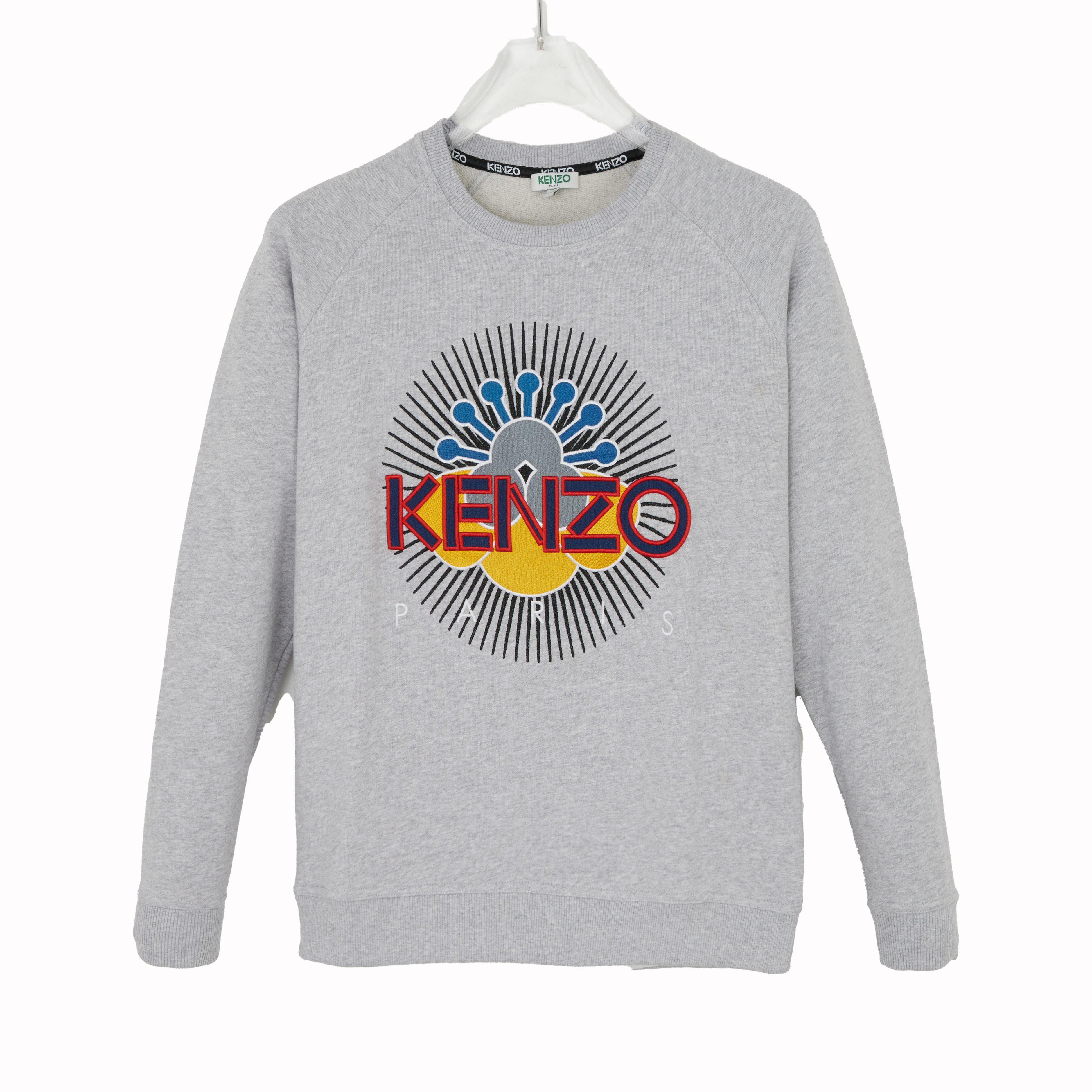 未使用 KENZO/肯佐 女式徽标刺绣纯棉卫衣2SW812 952 93