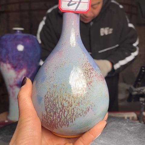 6*8牛家钧窑牛自恒老师钧瓷瓶