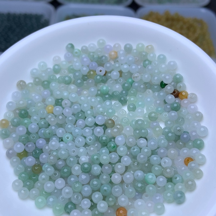 散珠翡翠卡3.8冰绿白100个