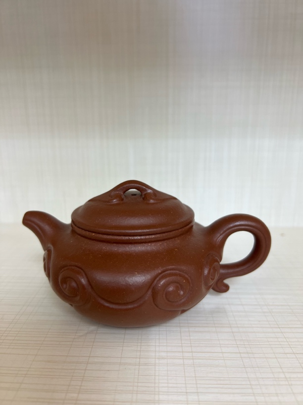 宜兴原矿紫砂，降坡泥仿古如意壶，精工半手泥料安全放心直接下单