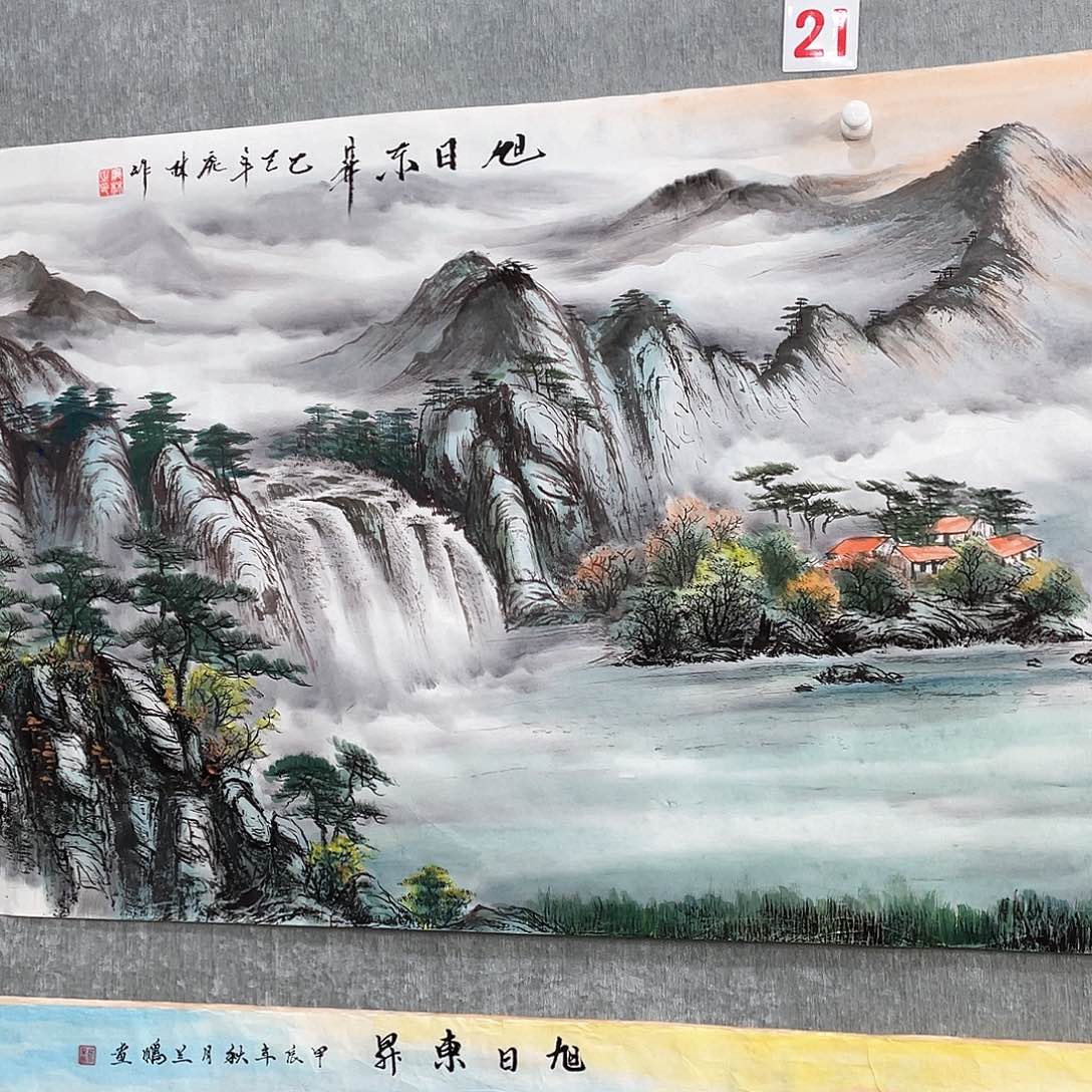 国画✨**✨绘画作者庞林画心
