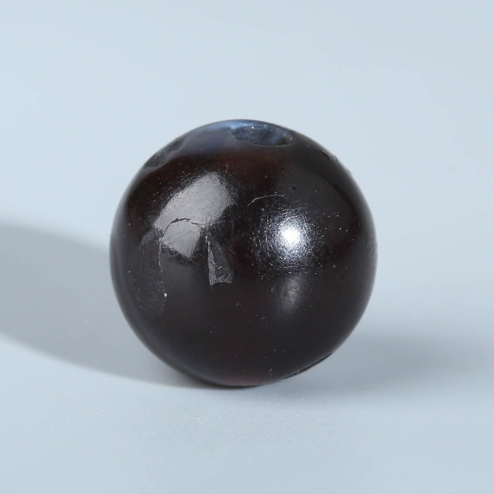 H13-289 也门糖球玛瑙圆珠 11.5*11.2mm