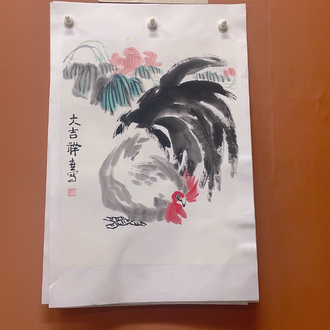 国画1.4平尺纯手绘写意国画作品