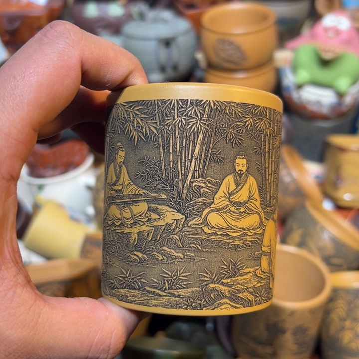 紫砂茶杯宜兴紫砂主人杯