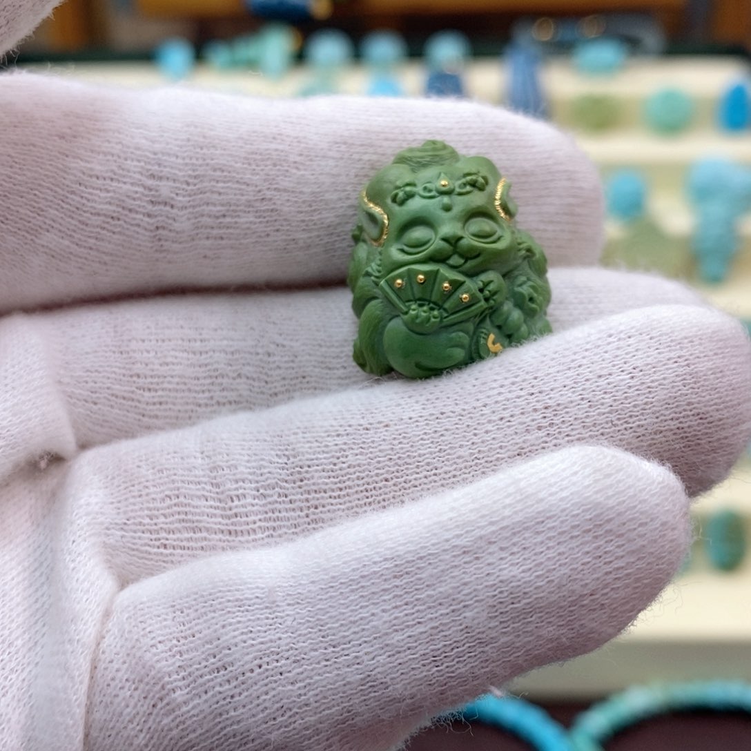 绿松石珠宝奇石未镶嵌