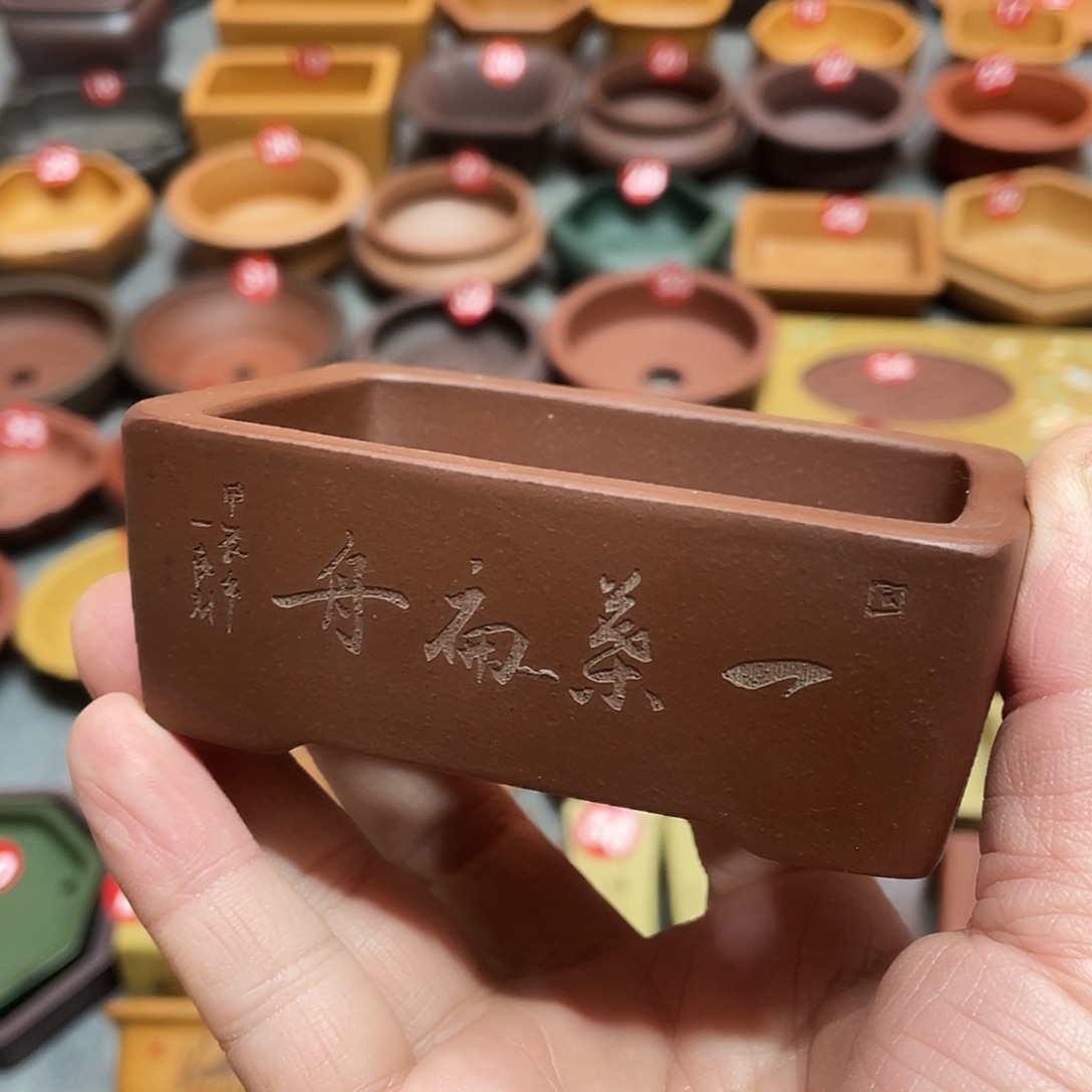 紫砂小盆8.5*5*2.8
