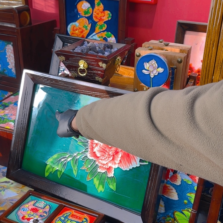 木瓷板画艺术作品