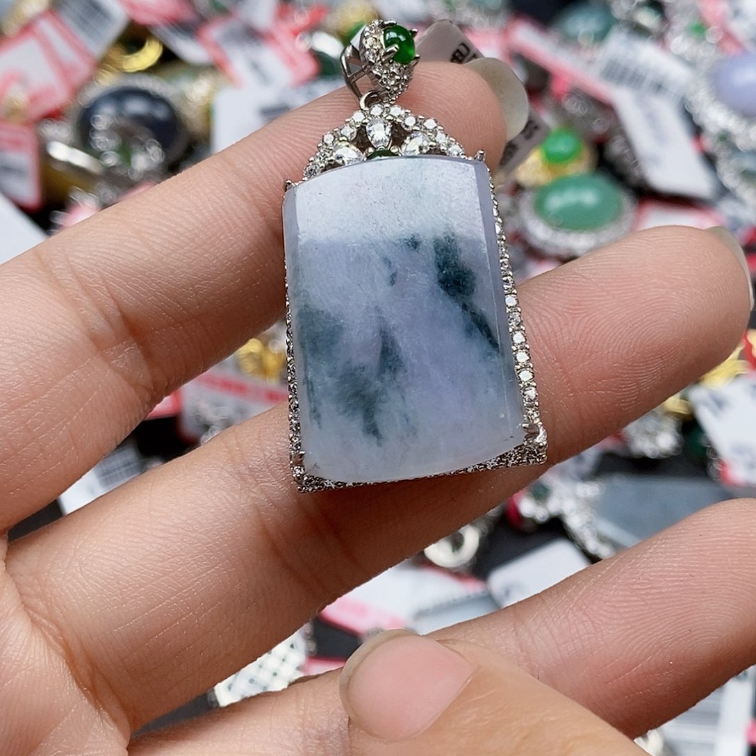 翡翠银S925镶嵌戒指