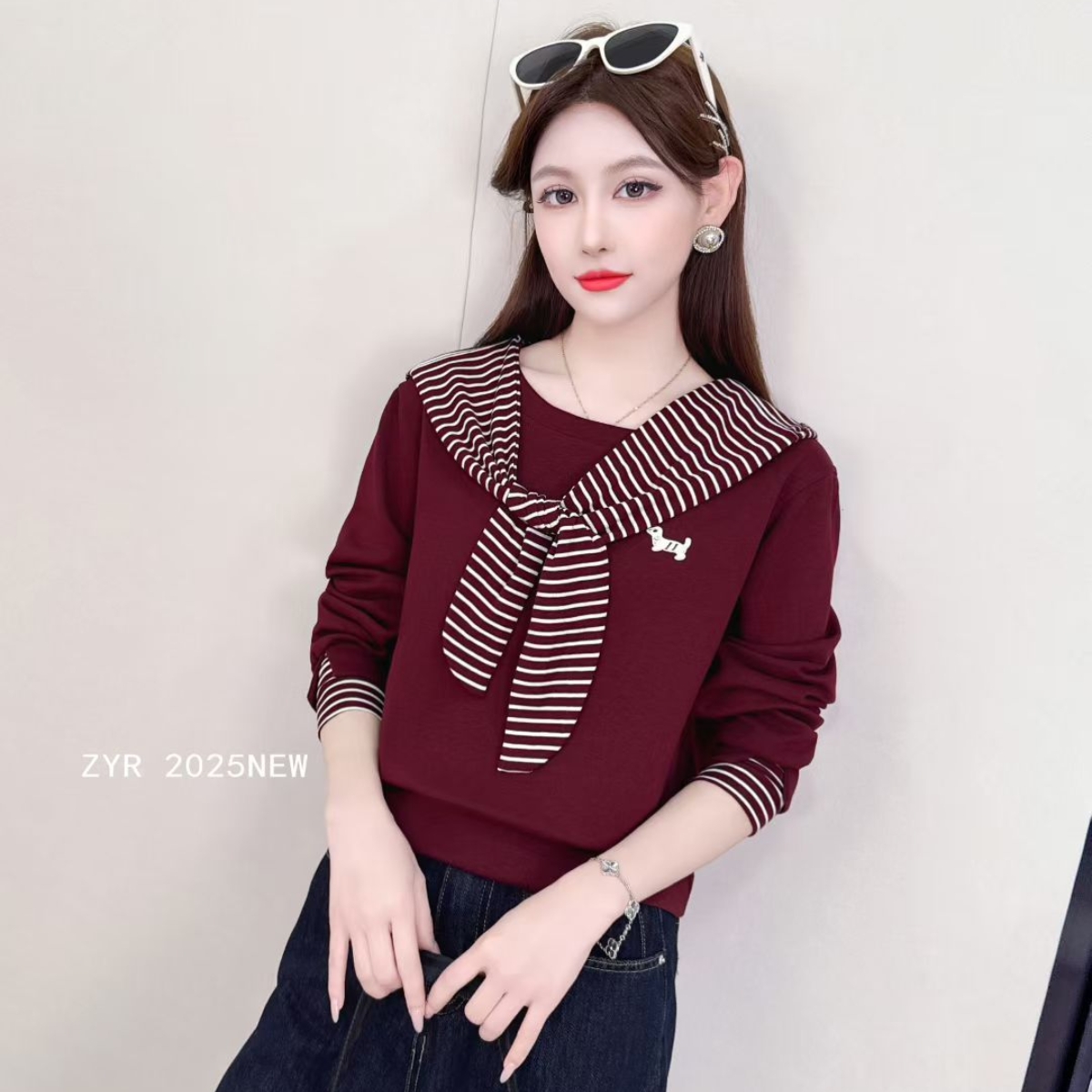 【珊珊服饰】秋季新款套头连帽子卫衣