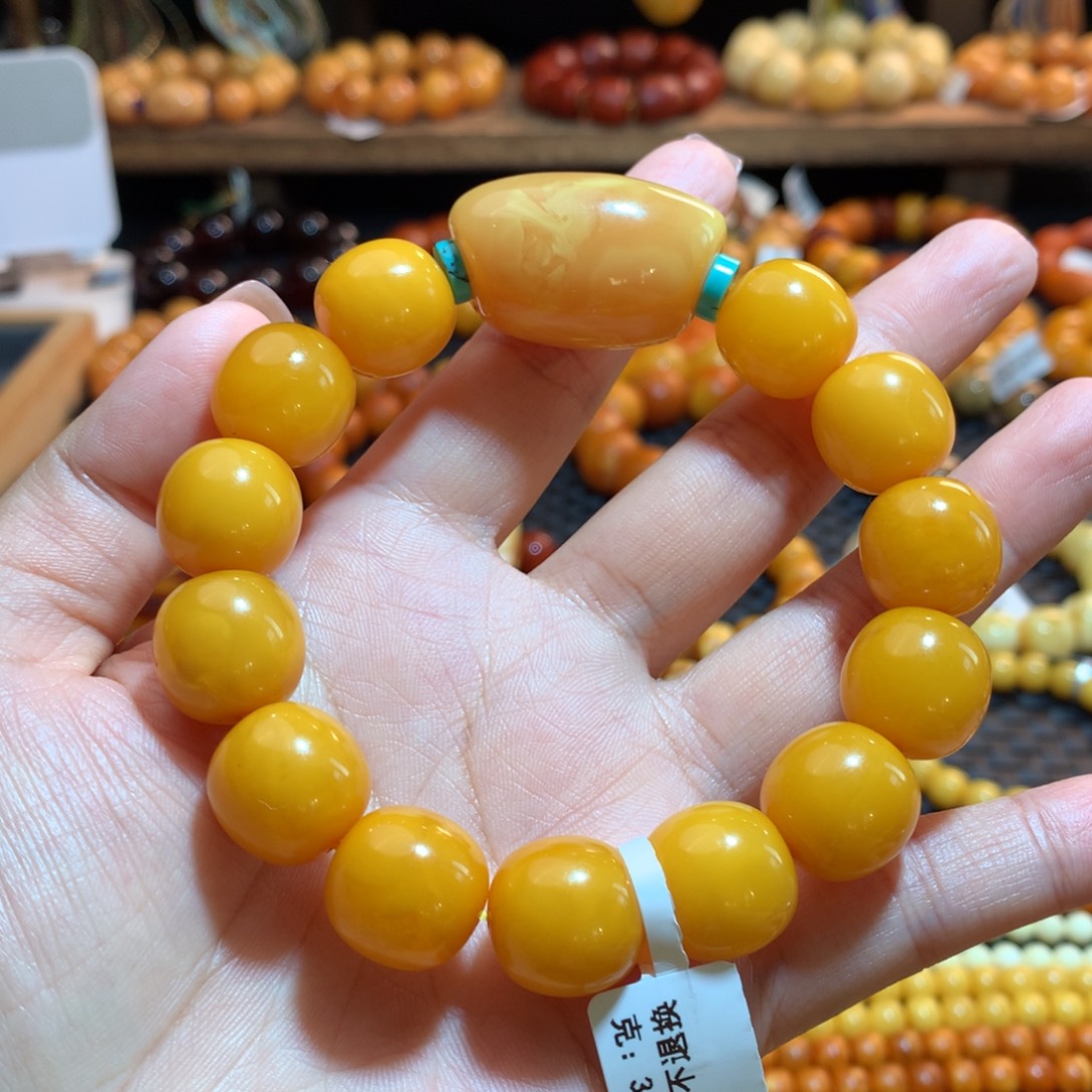 蜜蜡未镶嵌手串蜜蜡手串